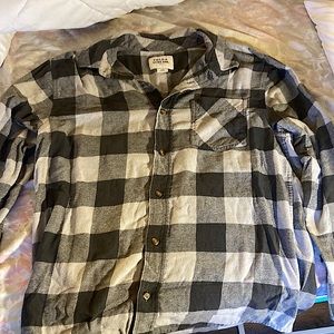 Large. black and grey flannel. Brand-Field and Stream.